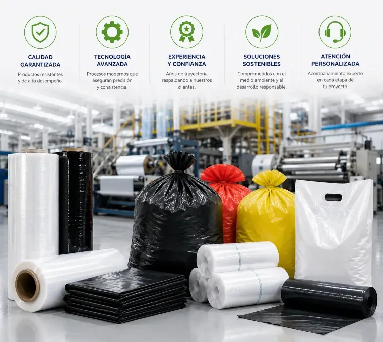 Soluciones plásticas para diferentes industrias